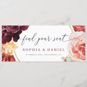 Boho Pampas Grass Bröllop Hitta ditt sätesschema Program
