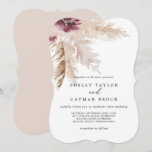 Boho Pampas Grass Bröllop