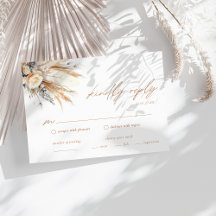 Boho Pampas Grass-Bröllop OSA