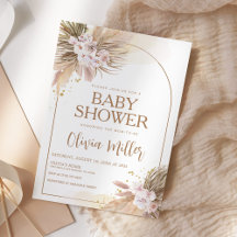 Boho Pampas Grass Desert Baby Shower
