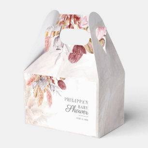 Boho Pampas Grass Dried Flowers Girl Baby Shower Presentaskar