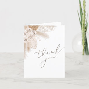 Boho Pampas Grass Gender Neutral Baby Shower Tack Kort
