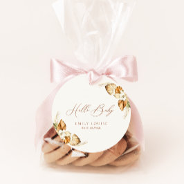 Boho Pampas Grass Gender Neutral Hej Baby Gåvor Etiketter