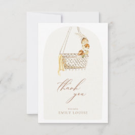 Boho Pampas Grass Gender Neutral Hej Baby Shower Tack Kort