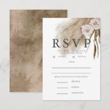 Boho Pampas Grass OSA med val av måltid