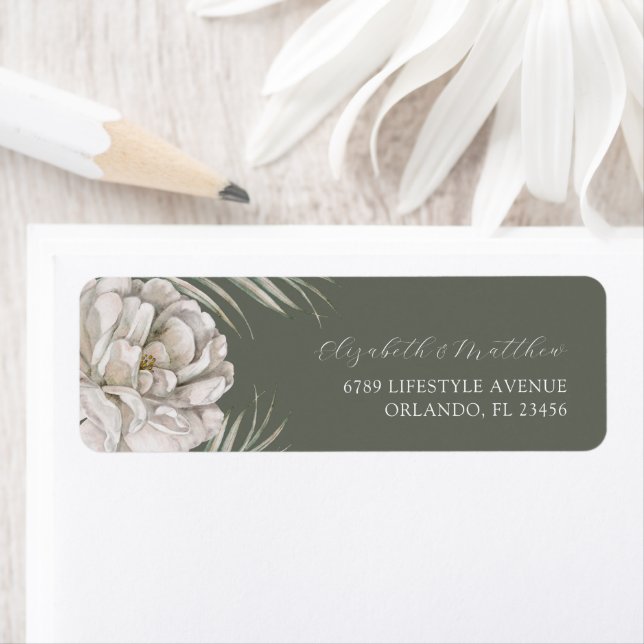 Boho Pampas Grass Return Address Label Returadress Etikett (Insitu)