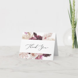 Boho Pampas Grass - tackkort