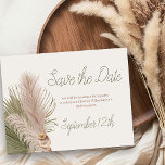 Boho Pampas Grass Western Quinceanera Spara Datumet<br><div class="desc">Rustik Spara datumkortet med personligens text och datum. Utformningen är redigerbar för alla tillfälle och en perfekt som matchar mina westerna quinceanera-inbjudningar. Det har en boho-stift med en vattenfärg arrangemang om land pampas gräs och torkade löv av handflatan.</div>