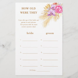 Boho pampas - Hur gamla var de i möhippan?