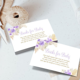 Boho Pampas Ro Girl Shower Bokar Request Tilläggskort