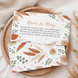 Boho Pampasgräs Böcker för Bebis Tilläggskort