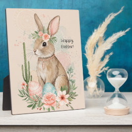 Boho påskkel hare whimsisk pastell