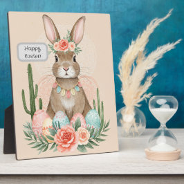 Boho påskkel hare whimsisk pastell