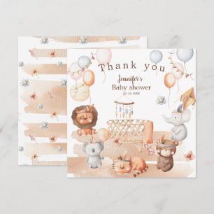 Boho pastel animals mobil babydusch Tack