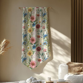 Boho Pastel Blanket Gift för hennes Mysiga möten Fleecefilt