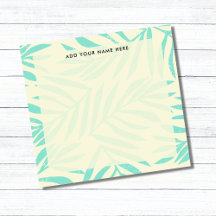 Boho Pastel Blue Handflatan Lövs Office