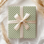 Boho Pastel Girly Modern Grönt Geometric Presentpapper<br><div class="desc">Mjuk pastellgeometrisk presentfigursättning. Visa vår fullt av presentfigursättningsprodukter i vår Zazzle-butik.</div>