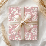 Boho Pastel Girly Modern Rosa Blommigt Presentpapper<br><div class="desc">Mjuk paketering av pastellpresenter för blommigt. Visa vår fullt av presentfigursättningsprodukter i vår Zazzle-butik.</div>