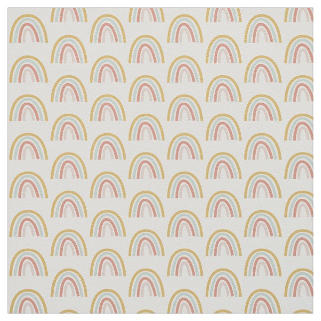 Boho Pastel Mini Rainbow Cotton Fabric Tyg (Provkarta)