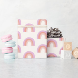 Boho Pastel Rainbow Mönster Flicka Cute Presentpapper