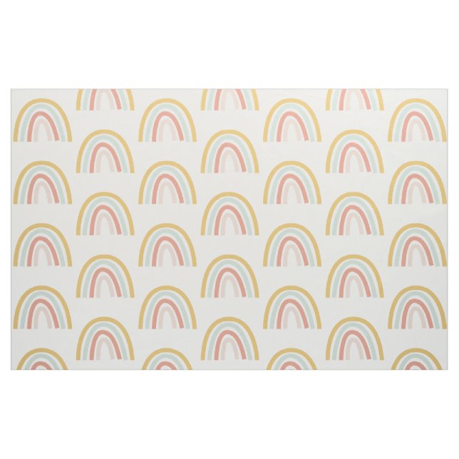 Boho Pastel Rainbow Tyg (Fat Quarter)