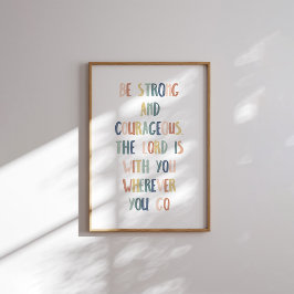 Boho pastel ska vara stark och modig poster