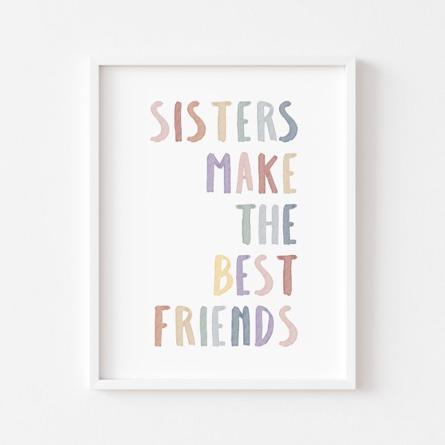 Boho Pastel-systrar gör att de bästa kompisarna sk Poster (Skapare uppladdad)
