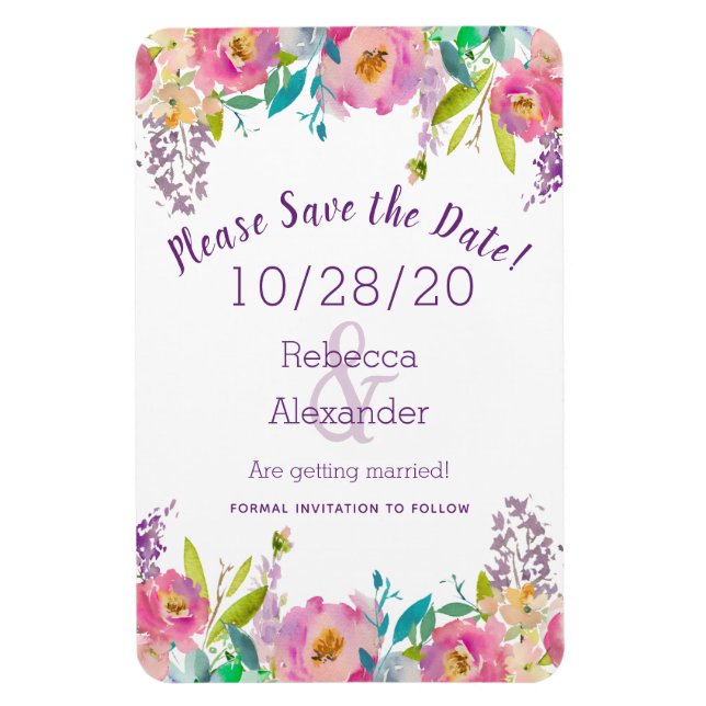 Boho Pastell Akvarell Magnet (Vertikal)