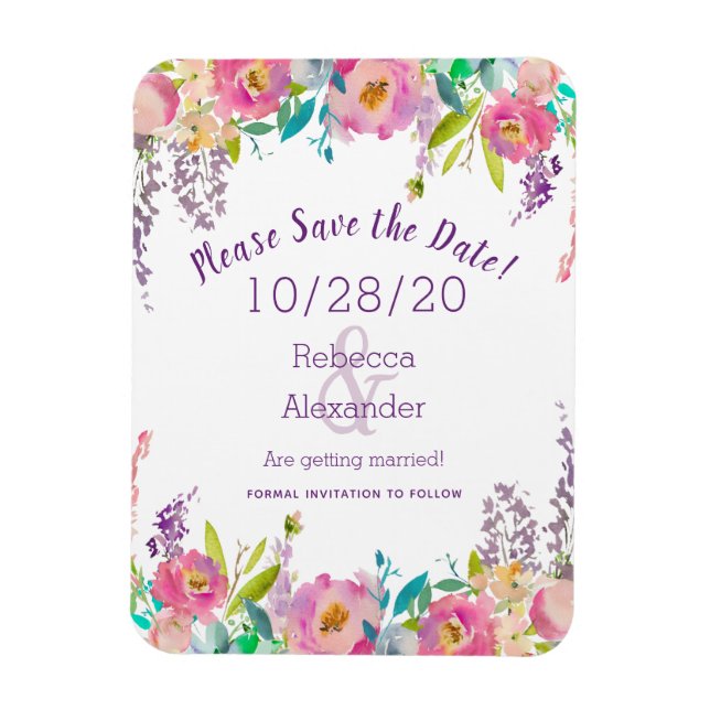 Boho Pastell Akvarell Magnet (Vertikal)