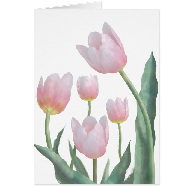 Boho Pastell Blommig OBS Kort (Framsidan)