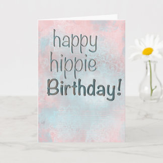 Boho Pastell Mandalas Glad Hippie Födelsedagskort Kort