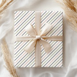 Boho Pastell Modern Rosa Grön Grå Ränder Presentpapper<br><div class="desc">Mjuk pastell Rosa Grön Grå Ränder presentpapper.  Se hela vårt utbud av presentpapper i vår Zazzle-butik.</div>