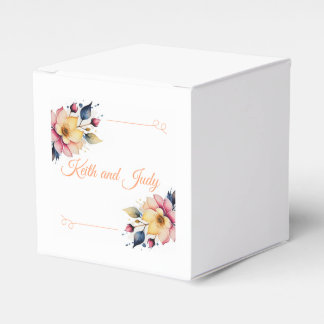 Boho Peachy Blommigt Presentaskar