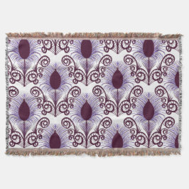 Boho Peacock Feather Jewel Tone-Lila Monochrome Filt