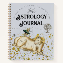 Boho Personal Namn Astrology Journal Planner