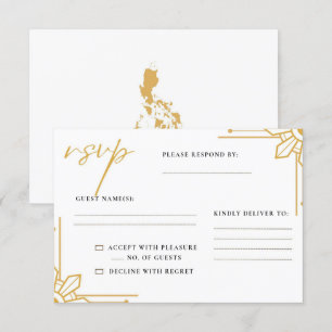 Boho Philippines Sol Bröllop OSA Card Filipino Kort