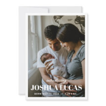 Boho Photo Bröllop spara datum Card