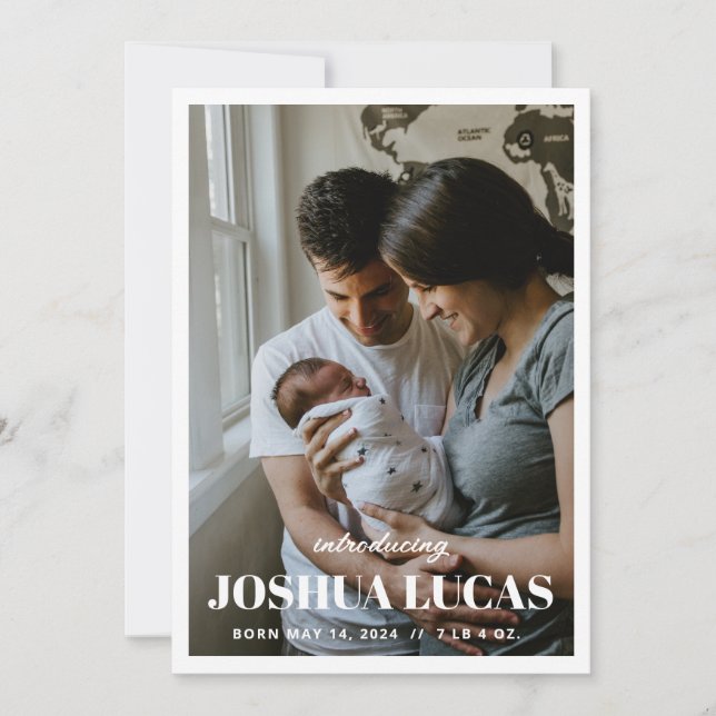 Boho Photo Bröllop spara datum Card Inbjudningar (Framsida)