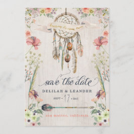 Boho Photo Dreamcatcher Spara datumkort Datumet