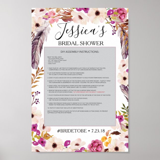 Boho Photo Prop Poster Ram (Framsidan)