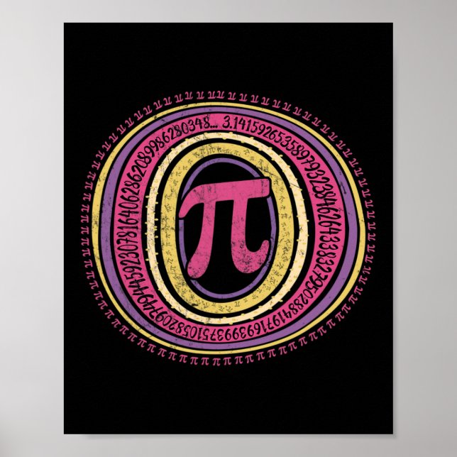 Boho Pi Day 3.14 Math Geek 1 Poster (Framsidan)
