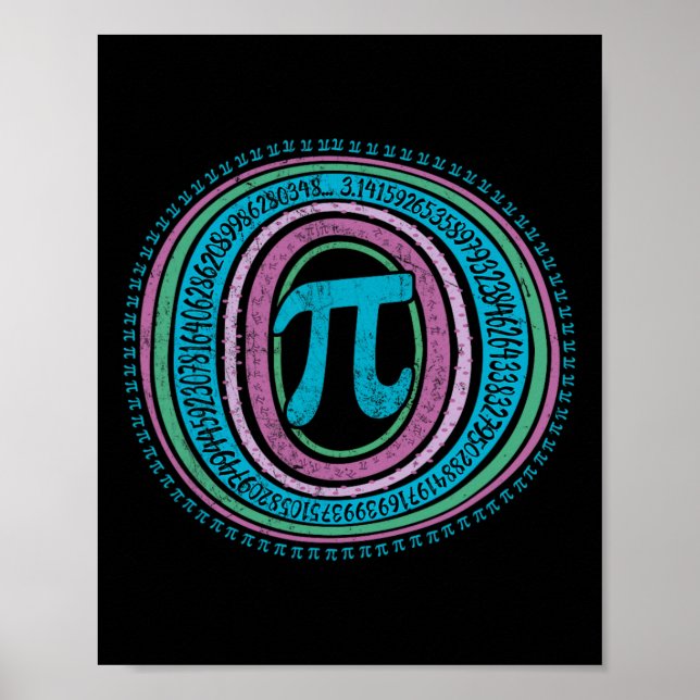 Boho Pi Day 3.14 Math Geek 2 Poster (Framsidan)