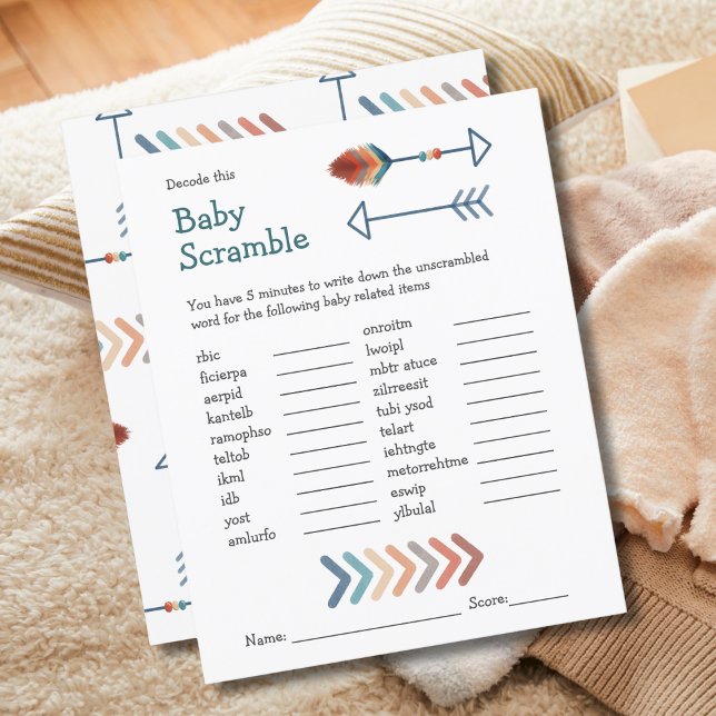 Boho-pilar för babyvisningsspel i Baby (Skapare uppladdad)