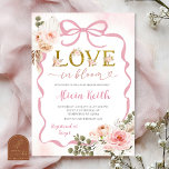 Boho Pink Coquette Pampas Grass Baby Shower Love i Inbjudningar<br><div class="desc">Boho Pink Coquette Pampass Grass Baby Shower Invitation,  Love in Bloom Baby Shower Invite,  Editable Blooming Floral Baby Shower</div>