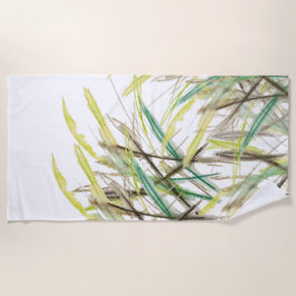 Boho Plants Watercolor Hand-målat