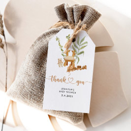 Boho-plantskola tack märkre presentetikett