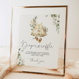 Boho-plantskola - vintage - raffelskylt poster