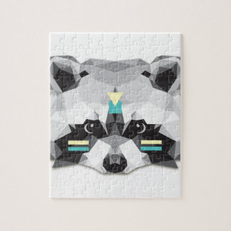 Boho poly raccoon pussel