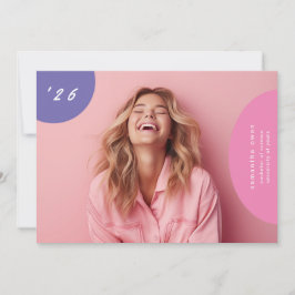 Boho Pop Roligt Unik Elegant Designer Modern Photo Meddelande