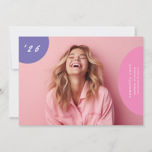 Boho Pop Roligt Unik Elegant Designer Modern Photo Meddelande